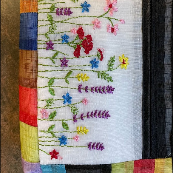 Hand Embroidered Cosmetics Pouch - Picture 2 of 6